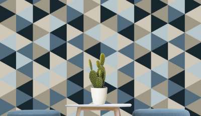 Модная геометрия – как использовать в интерьере стеновые покрытия с геометрическим рисунком