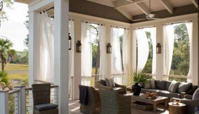 Выбираем шторы для беседок и веранд – преимущества текстиля на улице и советы по выбору ткани